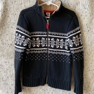 Carters Black & White Kitted Sweater Size 6